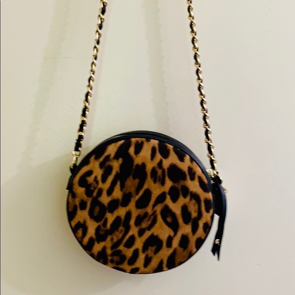 Express Leopard Crossbody Bag